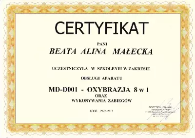 certyfikat 18